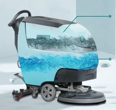 Máy chà sàn nhà xưởng Kraffer KF60 dùng bình