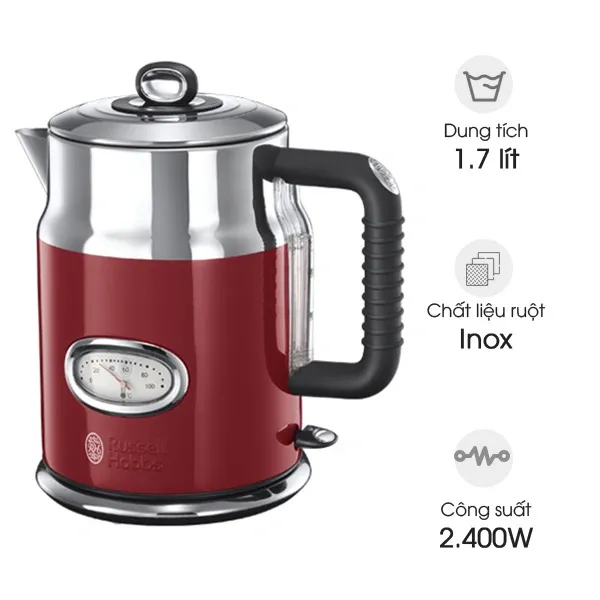 Ấm đun siêu tốc Russell Hobbs 21670-70 Retro - 1.7 lít