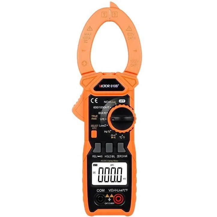 Ampe kìm kĩ thuật số Victor 610D (1.000VDC, 750VAC, 1.000AAC)