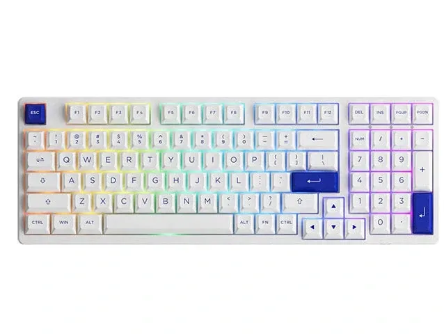 Bàn phím AKKO 3098B Multi-modes Blue on White