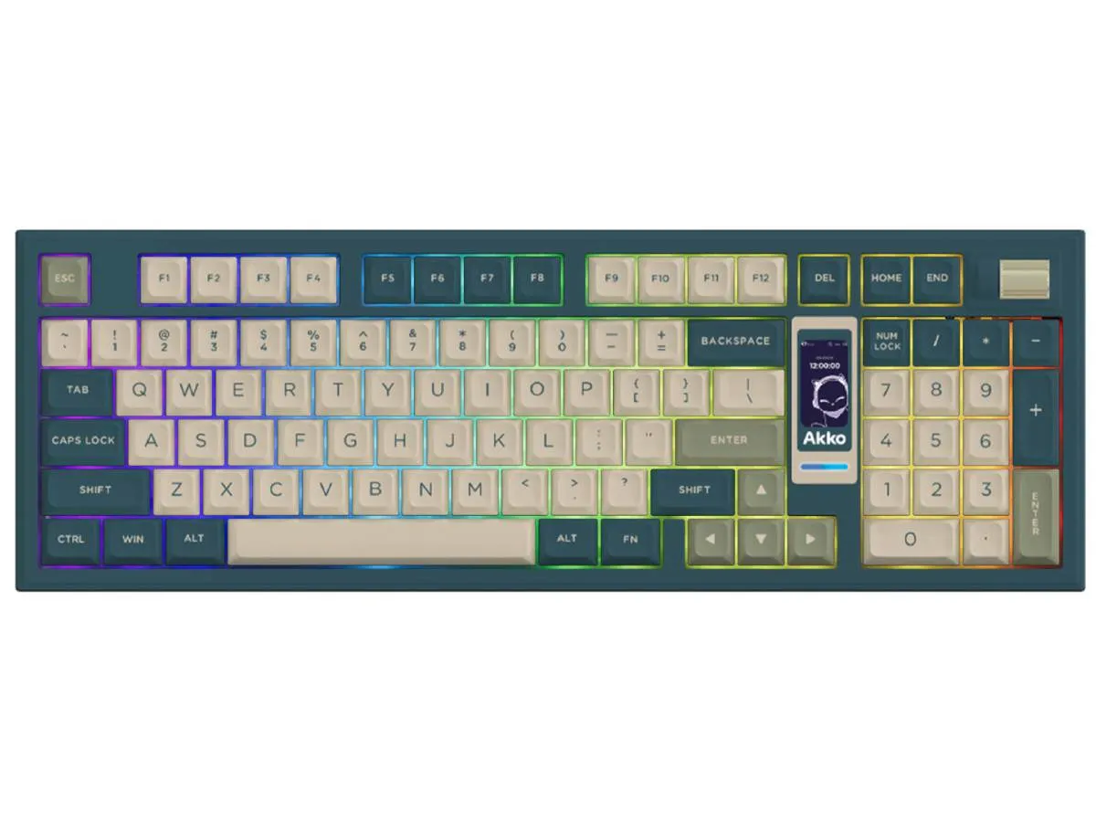 Bàn phím AKKO 5098B Ink Green (RGB / Hotswap / Kailh Ice Cream Pink)
