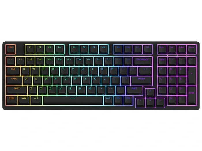 Bàn phím cơ AKKO 3098B Plus Black (Multimodes, RGB, Gasket mount)