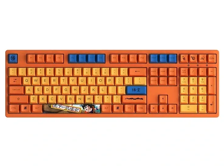 Bàn phím cơ AKKO 3108 RF Dragon Ball Z Goku (Dual mode, AKKO SW V3)