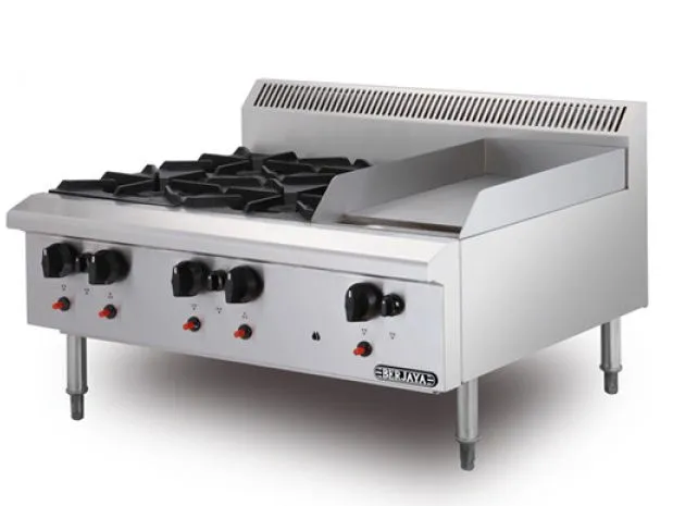 Bếp âu 4 họng có chiên phẳng Berjaya OB4GG1B-17