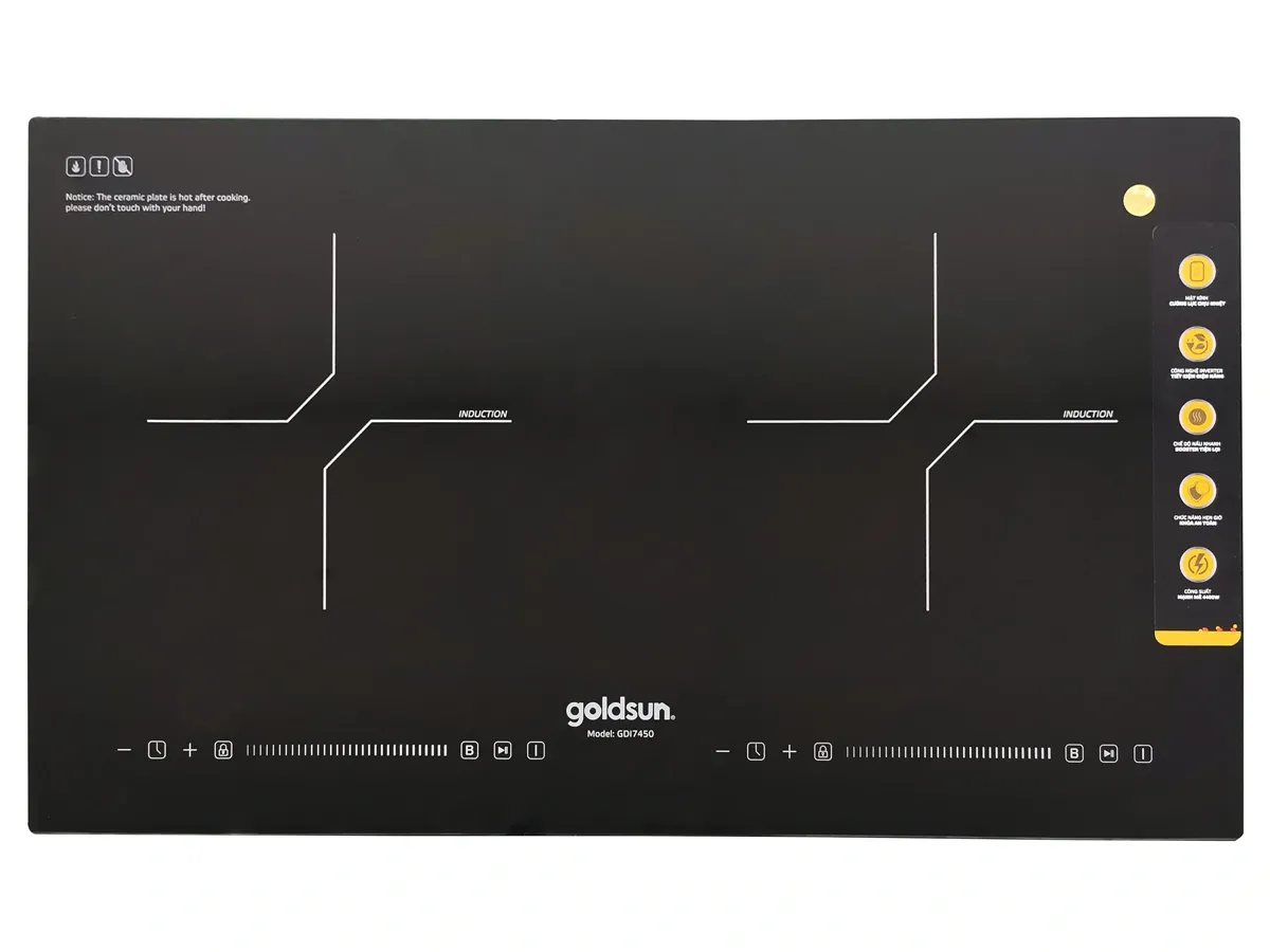 Bếp điện từ đôi Goldsun GDI7450