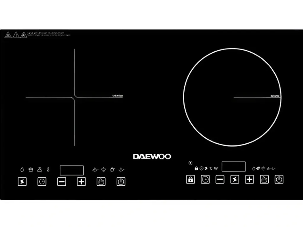 Bếp đôi điện từ hồng ngoại Daewoo DWHB-3801C