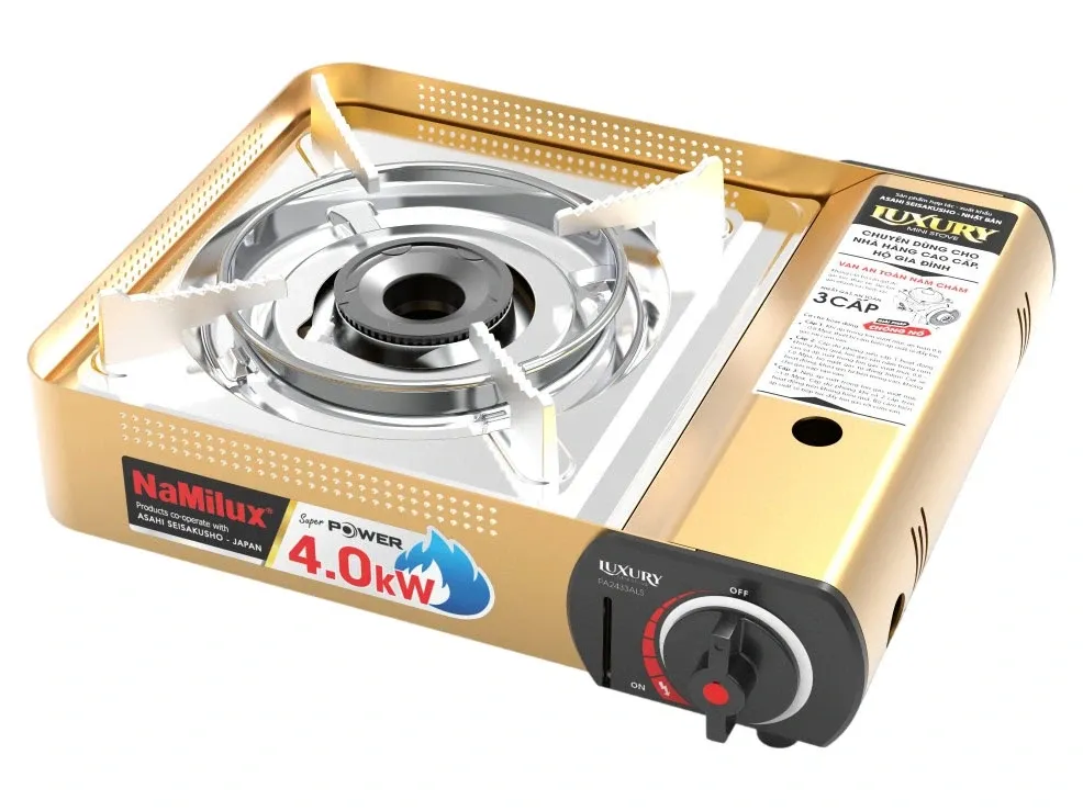 Bếp gas mini thân nhôm NaMilux PL2533ALS