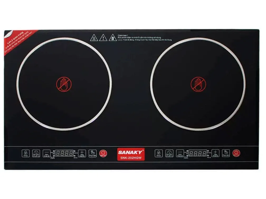 Bếp hồng ngoại đôi Sanaky SNK-202HGW
