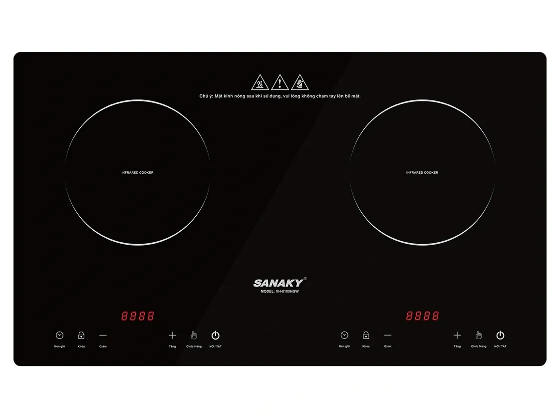 Bếp hồng ngoại đôi Sanaky VH-8100HGW