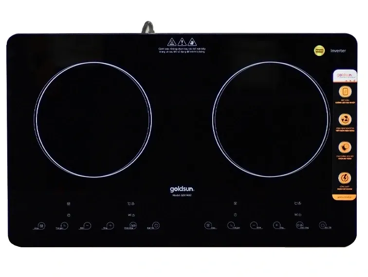 Bếp từ đôi dương Goldsun GDI7402