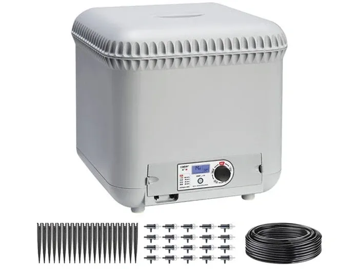 Bình chứa nước hẹn giờ, tưới nhỏ giọt tự động, cải tiến Claber 8054 25L Oasis Oasis Evolution