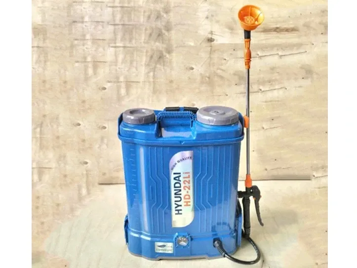 Bình xịt điện đảo thuốc Hyundai HD-22LI (20 lít, 12AH, bơm đôi, đảo thuốc)