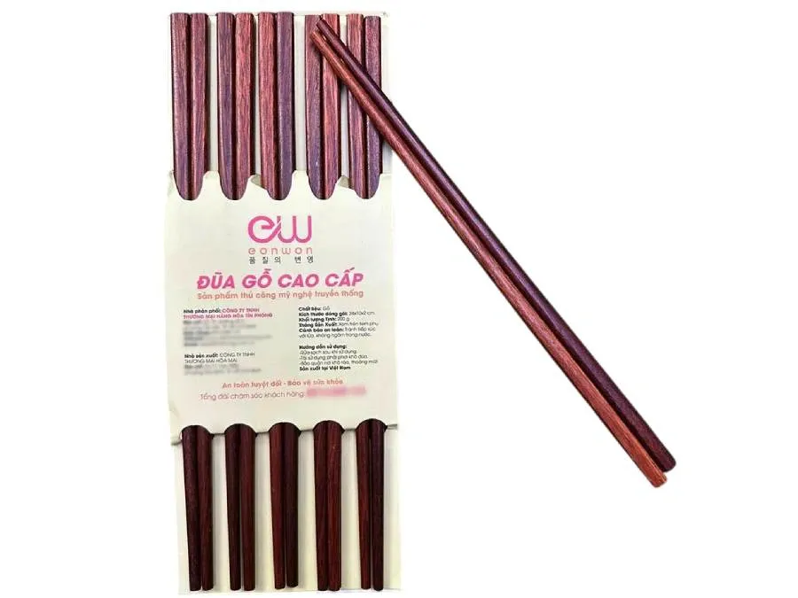 Bộ 10 đũa gỗ Eonwon cao cấp EW-002