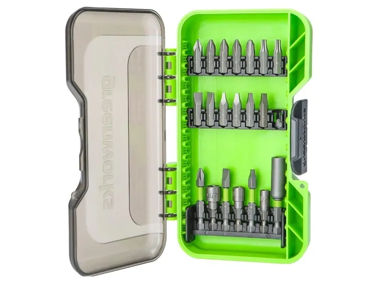 Bộ 20 mũi khoan vặn vít Greenworks 3508802