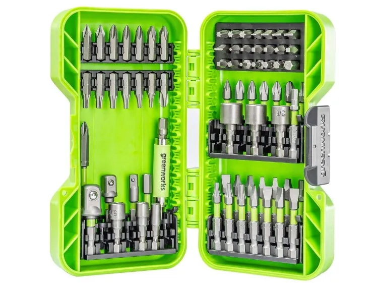 Bộ 70 mũi khoan vặn vít Greenworks 3509202