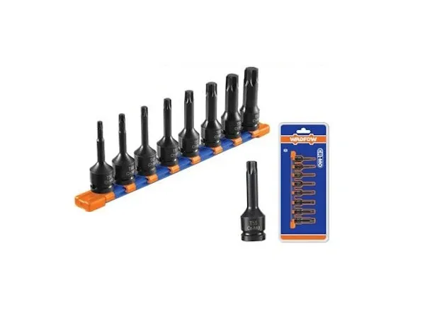 Bộ 8 đầu tuýp đen mũi sao 1/2 inch Wadfow WMS4408