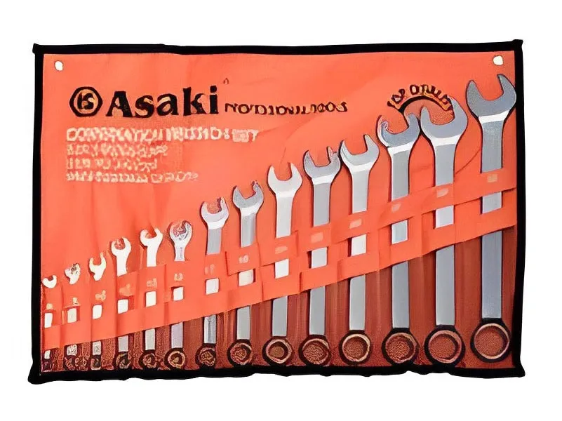 Bộ cờ lê vòng miệng 14 chi tiết Asaki AK-7503 (6mm - 24mm)