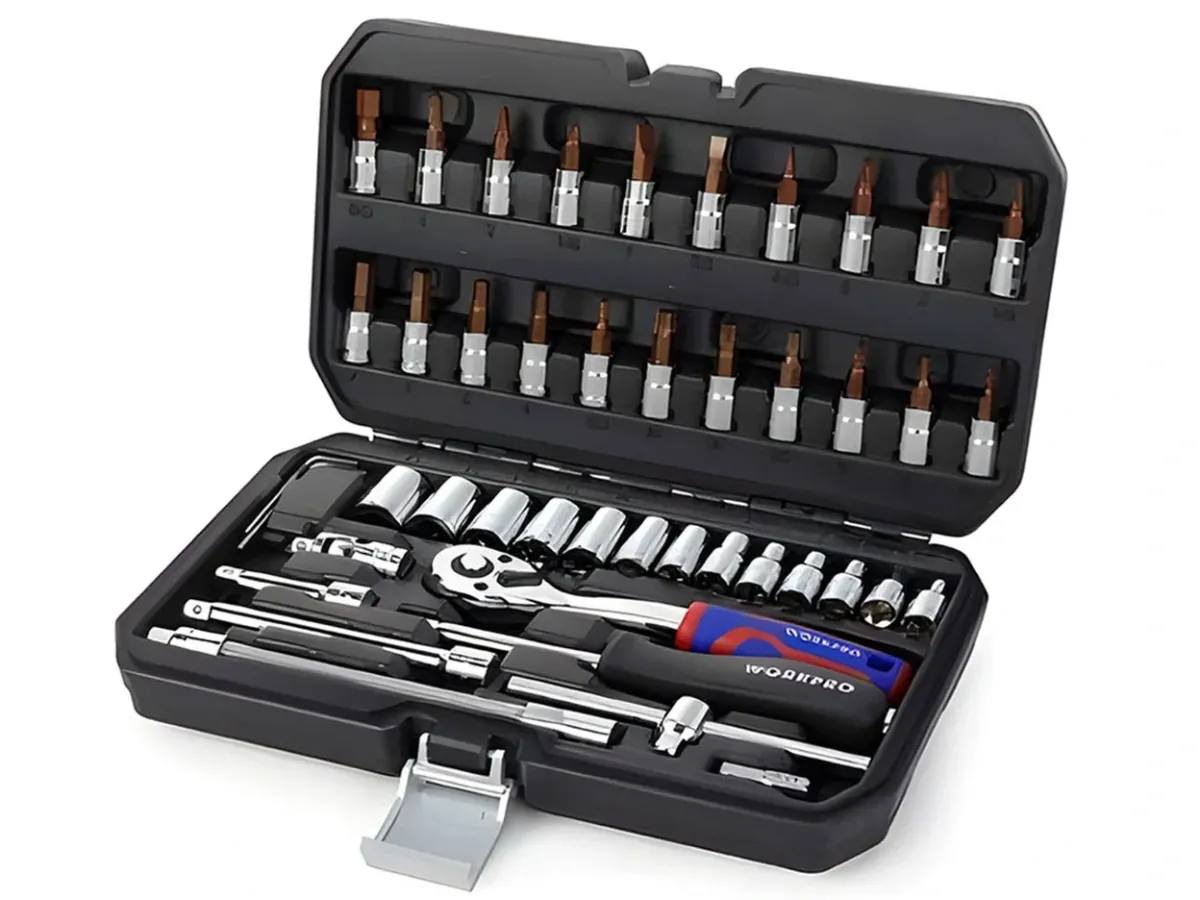 Bộ đầu cờ lê thay thế 1/4 inch Workpro WP202540 (46 chi tiết)