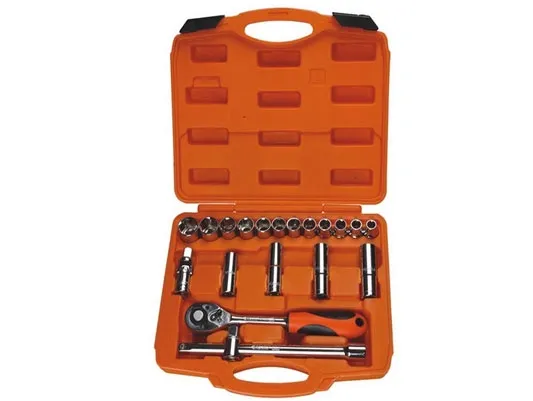 Bộ khẩu Asaki AK-9765 mạ Crom bóng 20 chi tiết 1/2 inch