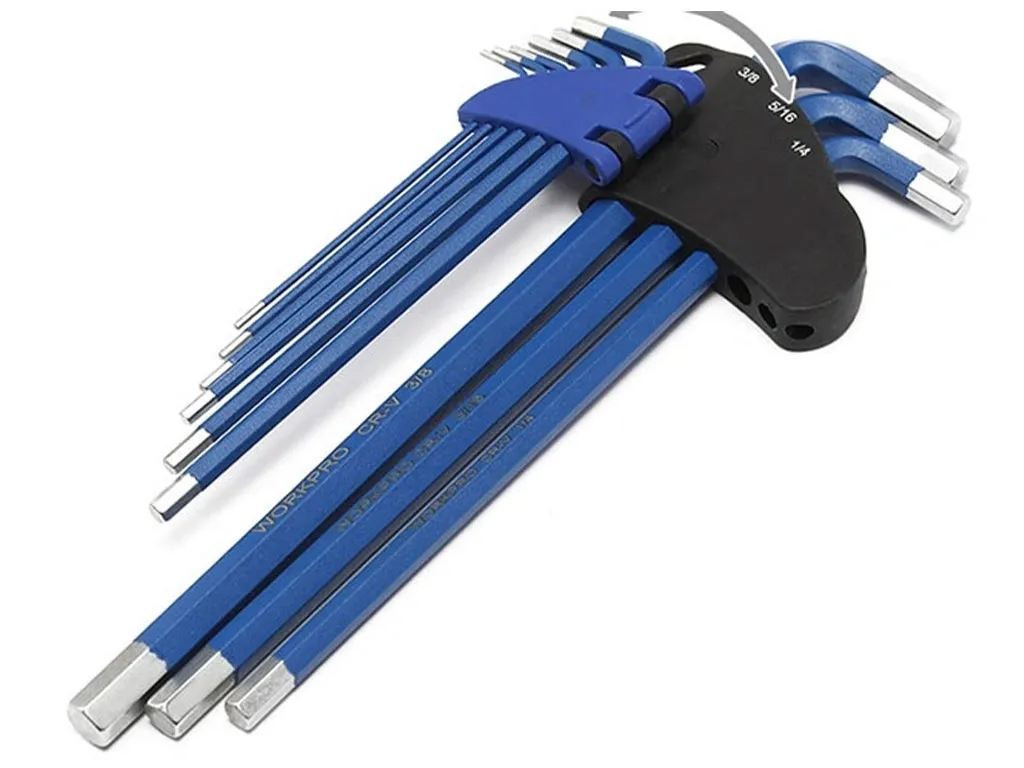 Bộ lục giác đầu bi kiểu chữ L hệ inch Workpro P222013