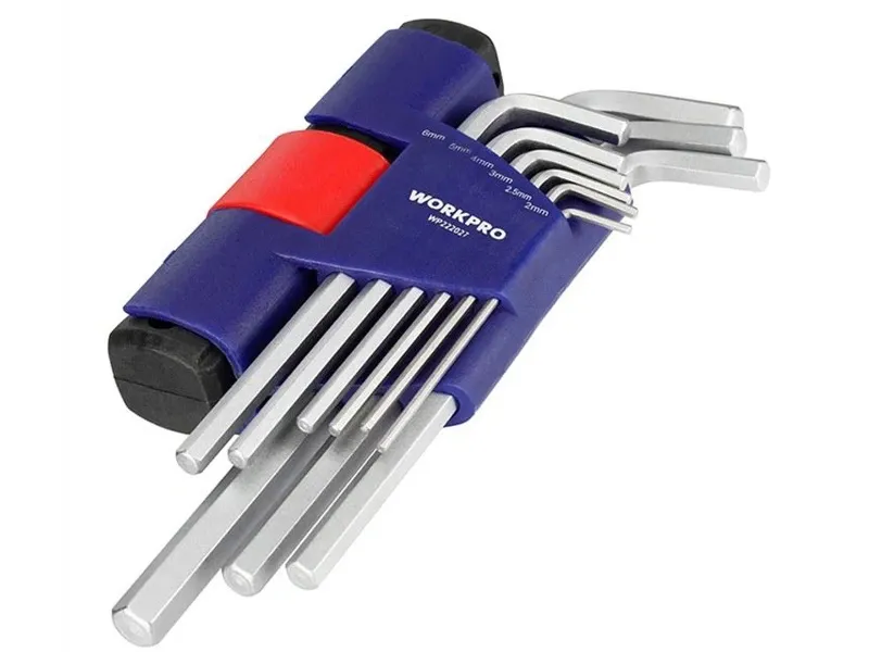 Bộ lục giác tay dài 9 chi tiết Workpro WP222027