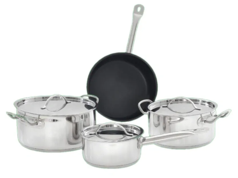 Bộ nồi chảo 7 món inox 304 Tomate TOM 0707