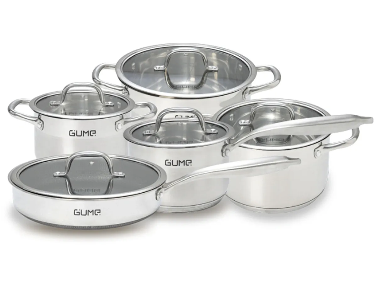 Bộ nồi chảo Inox Gume GMPPS-2201