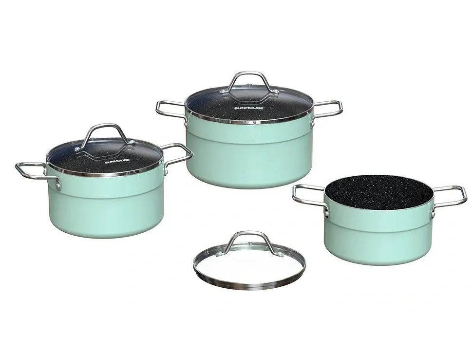 Bộ nồi chống dính đáy từ Sunhouse ECO SHG1122M
