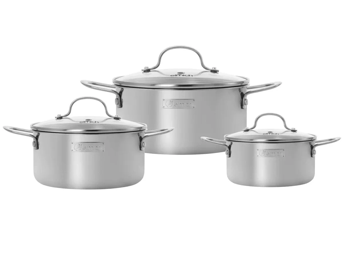 Bộ nồi inox liền khối Elmich Trimax classic EL2136OL02