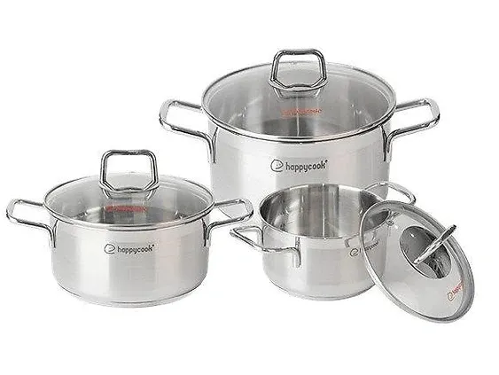Bộ nồi inox 5 đáy Happy Cook Penta HCS-PT06