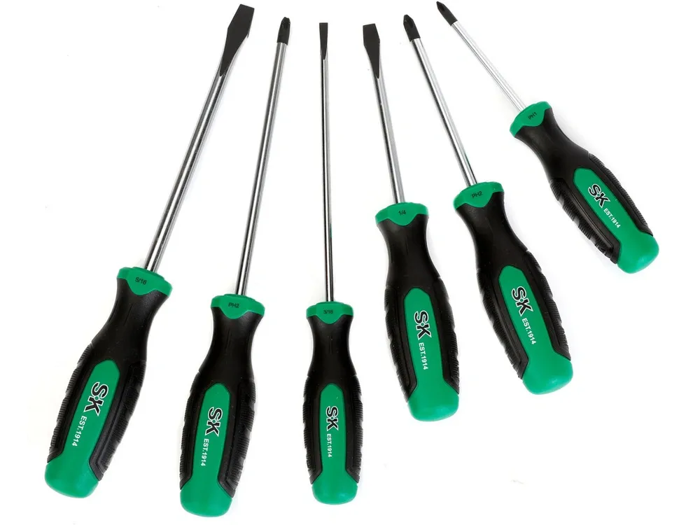 Bộ tô vít Phillips dẹt 6 chi tiết SK Tools SK01373