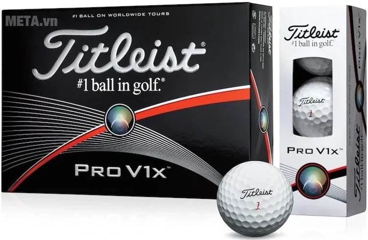 Bóng golf Titleist Pro V1X 2017-T2045S - Hộp 12 quả
