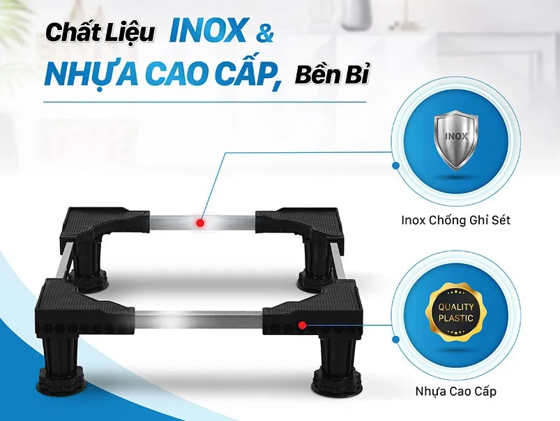Chân kê máy giặt, tủ lạnh, máy lọc nước Daikiosan DVCK-00002 (45 - 61 cm)