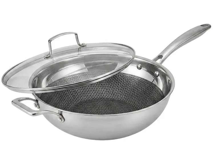 Chảo inox 5 lớp chống dính La Gourmet Galactic 28cm lòng sâu 370372