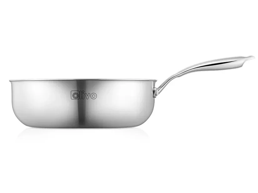 Chảo inox Olivo - kích thước: 26 x 8.5 (cm)