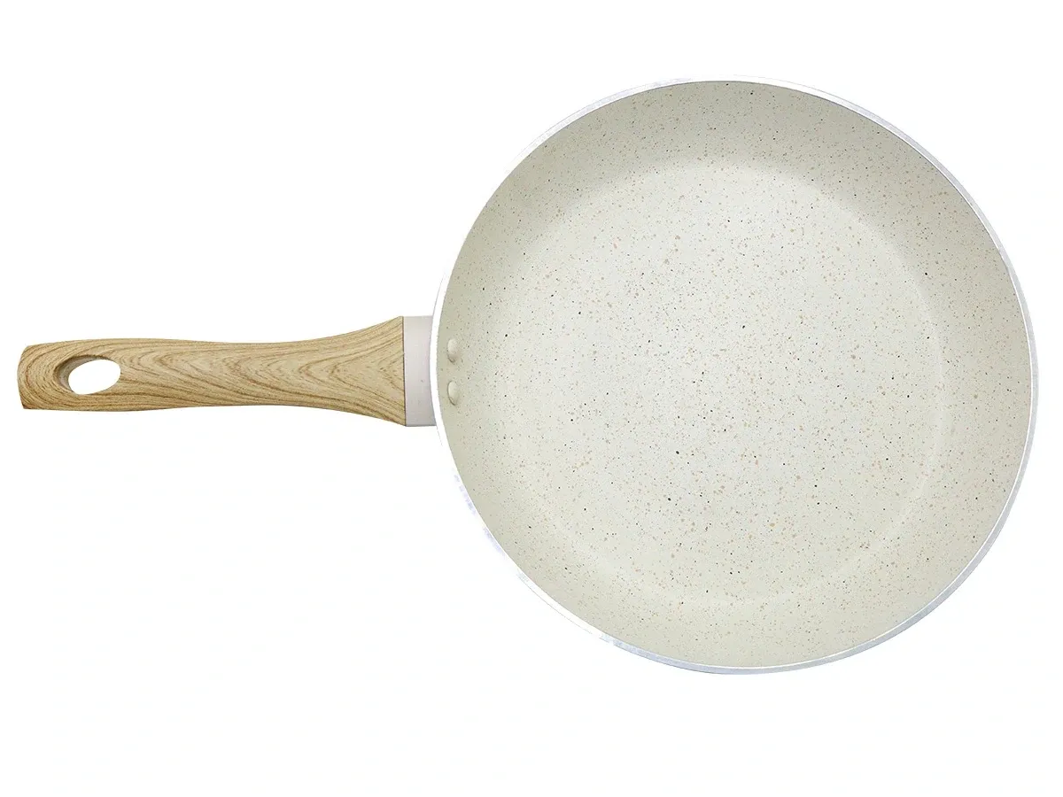 Chảo vân đá đáy từ Nagakawa NAG2606 (26cm) - Nhôm nguyên khối - Dùng cho mọi loại bếp