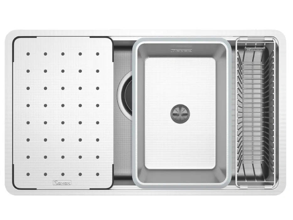 Chậu rửa bát Konox chống xước Workstation Sink Dekor 8044SU