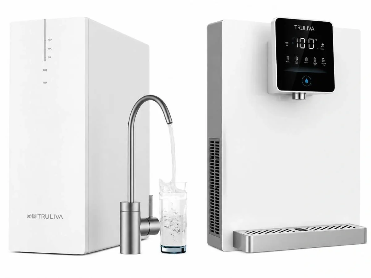 Combo máy lọc nước Truliva UR3626 và máy nóng lạnh treo tường Truliva W6412