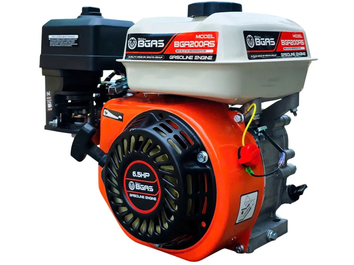 Đầu nổ Bgas BGA200AS (6.5HP, trục thép)