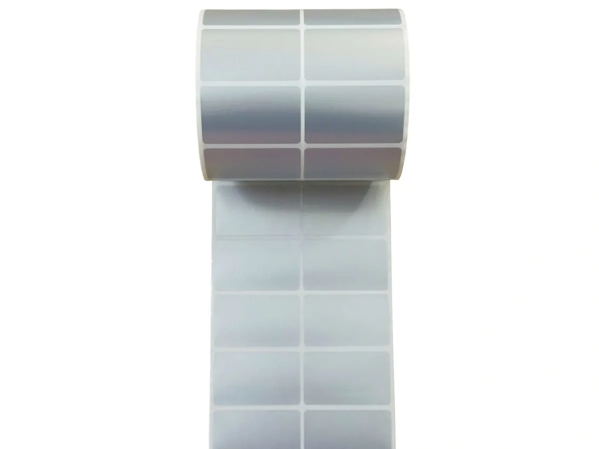 Decal xi bạc (50 x 30) mm x 50m