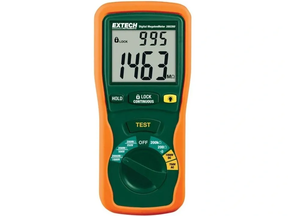 Đồng hồ đo điện trở cách điện Extech 380260