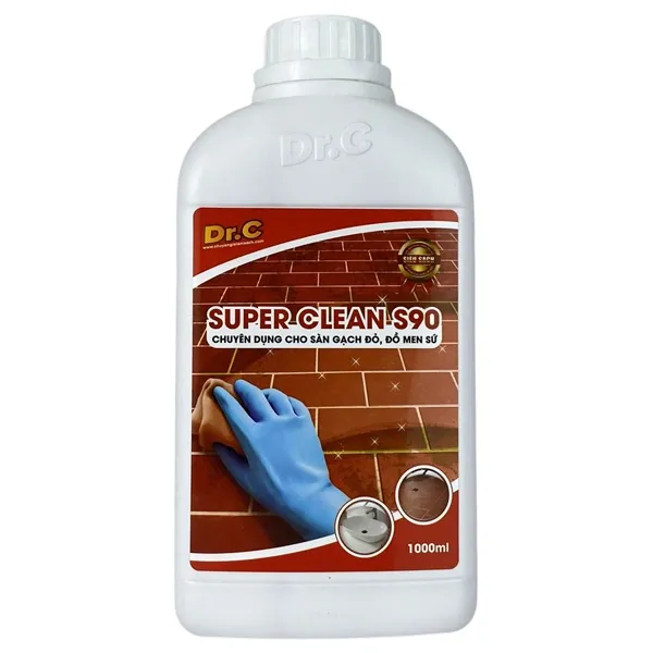 Dung dịch làm sạch bề mặt sàn gạch, đồ sứ Dr.C S90 (Can 5 lít)
