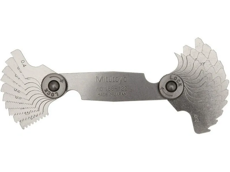Dưỡng đo ren 21 lá Mitutoyo 188-122 (0.4mm - 7mm)