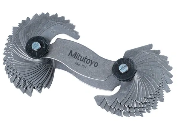 Dưỡng đo ren 51 lá Mitutoyo 188-151 (0.4mm - 7mm)