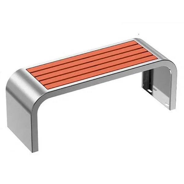 Ghế công viên inox không tựa 150cm (PTFI-1.5)