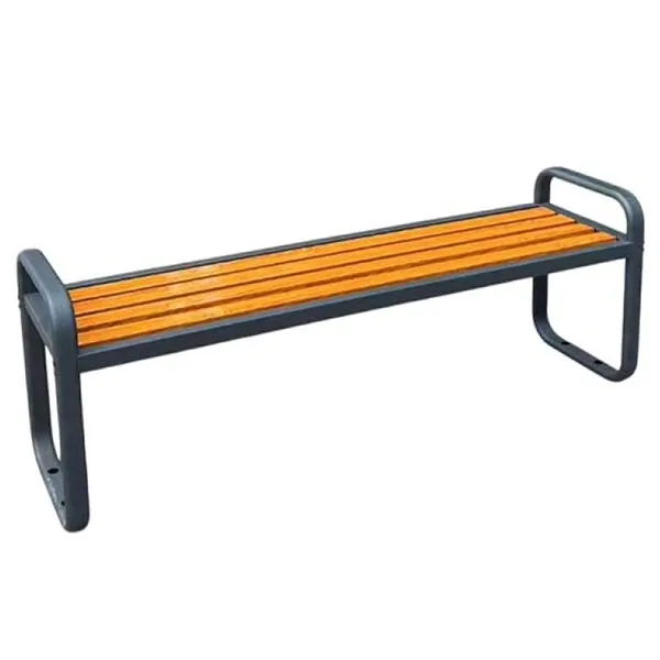 Ghế công viên không tựa gỗ nhựa màu sắc 120cm (TQGKT12)