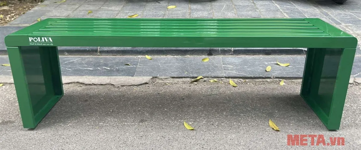Ghế công viên không tựa 150cm (thép phun sơn)