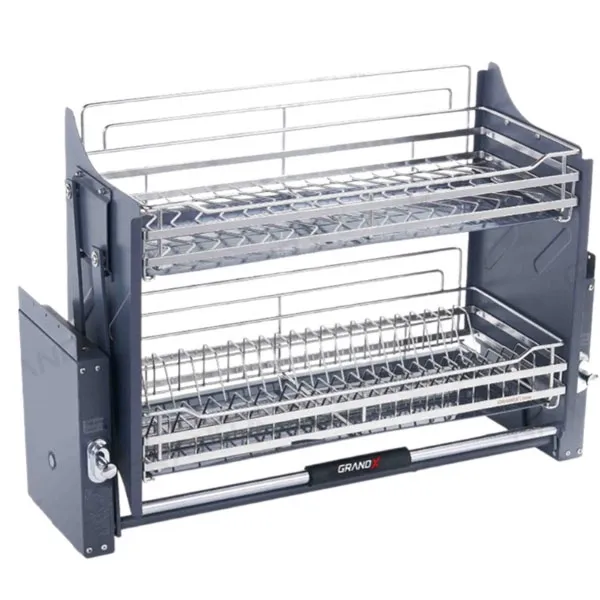 Giá bát nâng hạ nan dẹt khung inox 304 GrandX XL.60S2