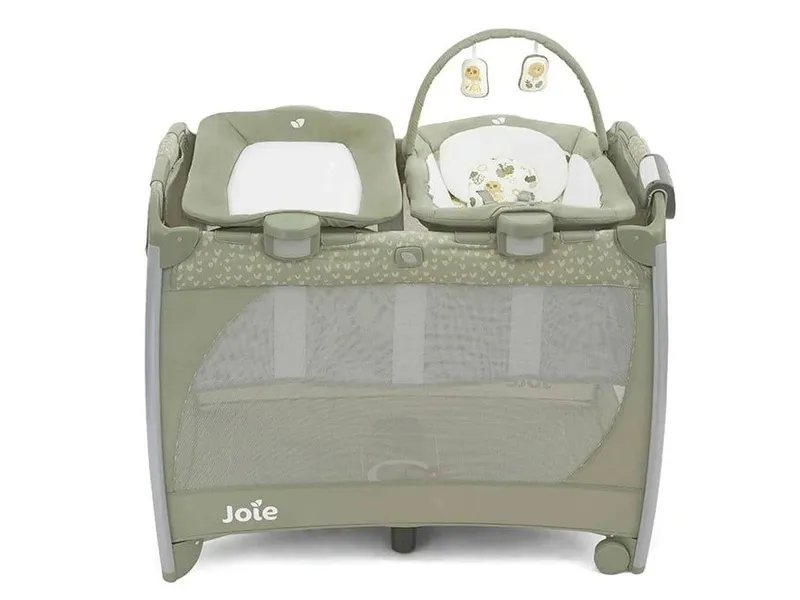 Giường cũi trẻ em Joie Excursion Change Bounce Leo