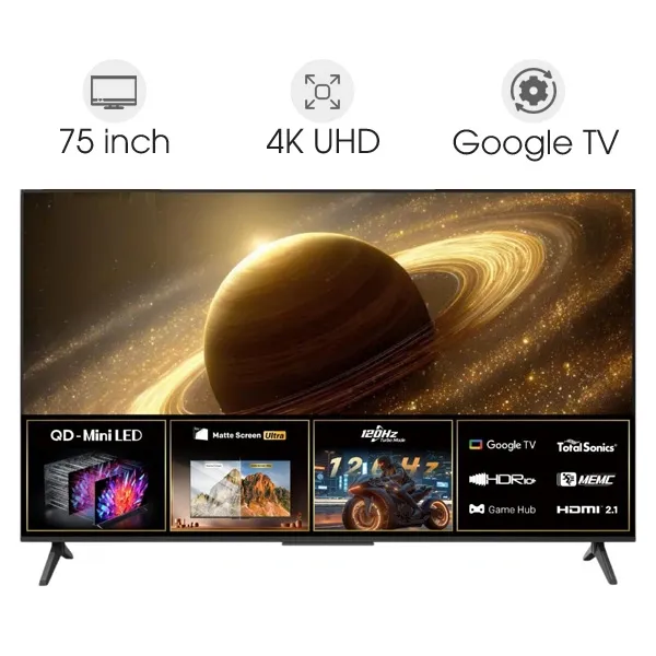 Google Tivi QD-Mini LED Coocaa 4K 75 inch 75V75